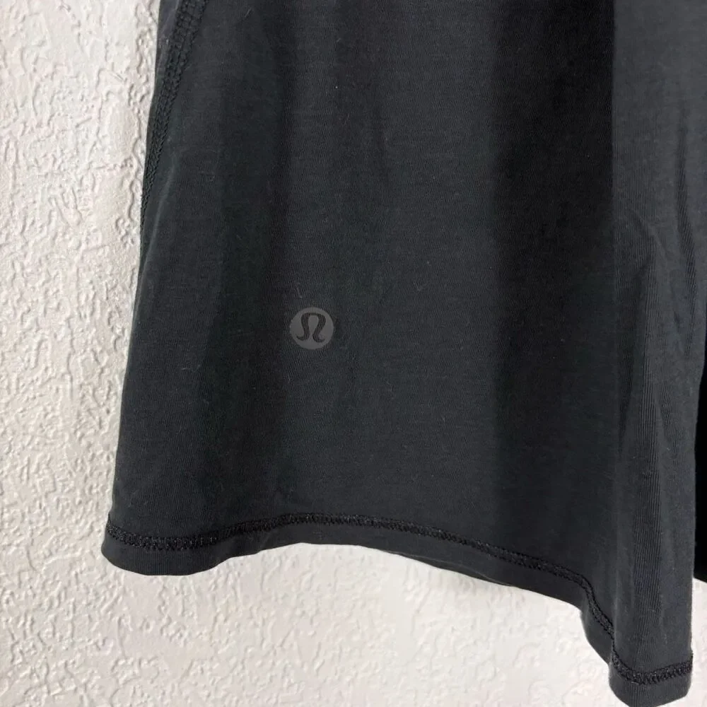 Lululemon‎ Slit Back Black Tank Top